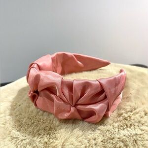 Elegant Pink Satin Headband